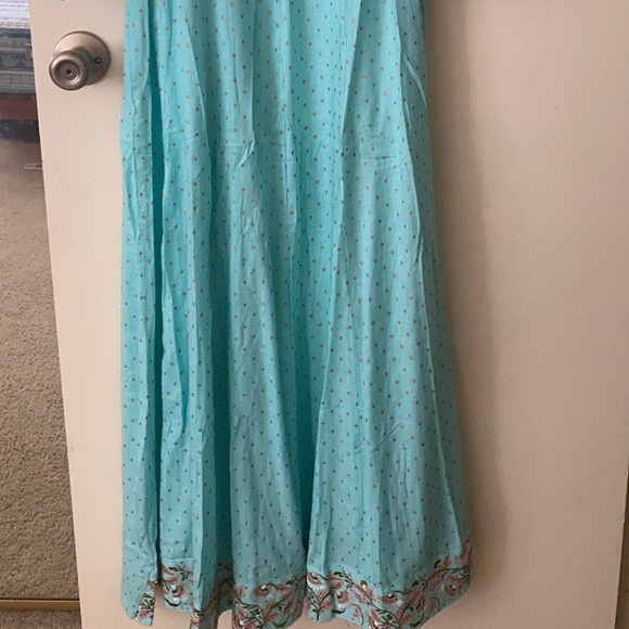 Cotton floral work coat model dress - Picture 3 of 3